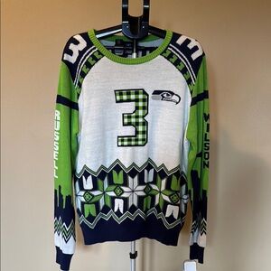 Seattle Seahawks Green and Blue Sweater